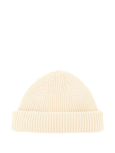 AMARANTO  ribbed-knit beanie hat