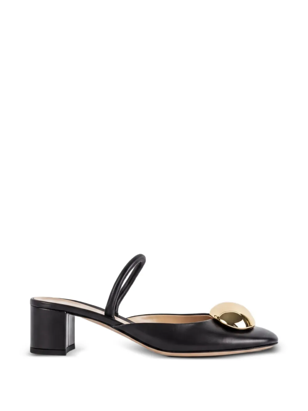 Gianvito Rossi Sphera embellished leather mules - Nero