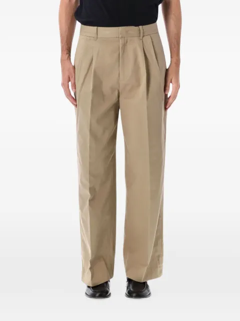 DUNST pleated straight-leg trousers