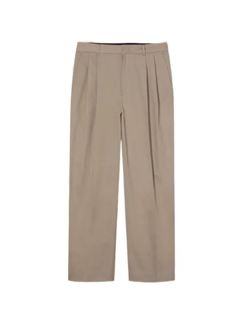 DUNST pleated straight-leg trousers