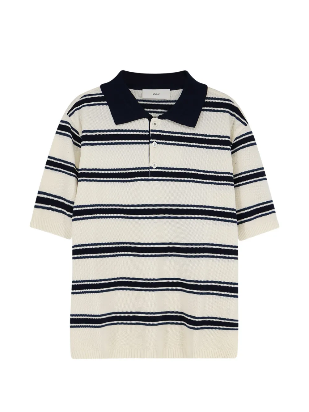 DUNST striped cotton polo shirt - Toni neutri