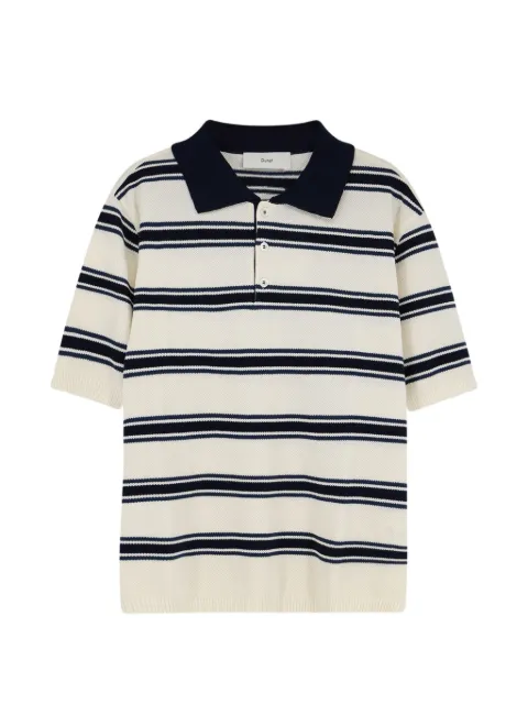 DUNST striped cotton polo shirt
