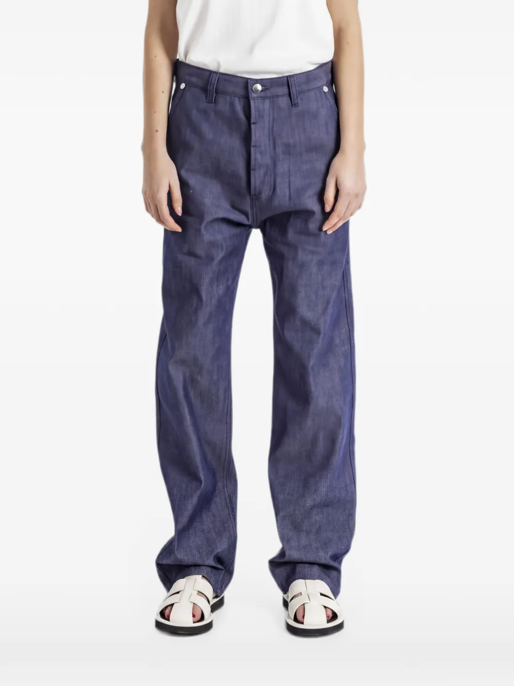 Sofie D'hoore Padova jeans met knoopsluiting Blauw