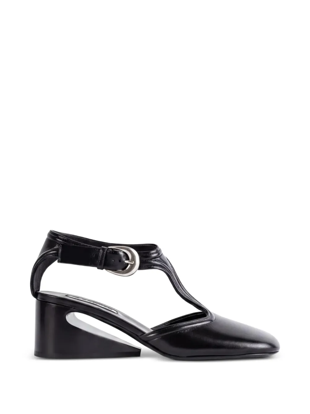 Jil Sander Mary Jane cutout-heel pumps - Black