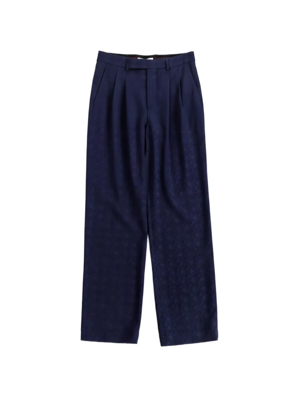 Marine Serre Moon Diamond jacquard trousers - Blue