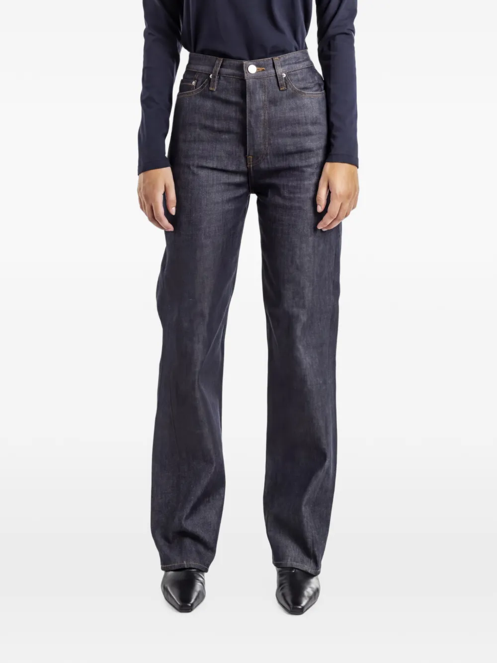 TOTEME Twisted Seam denim full length rosa primer