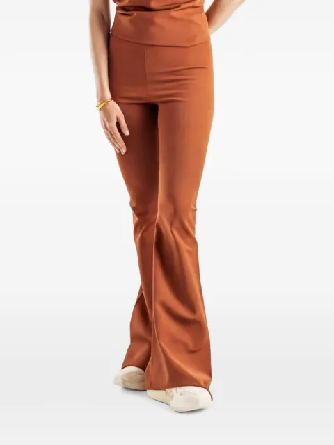 Rick Owens pantalones acampanados de tejido fino
