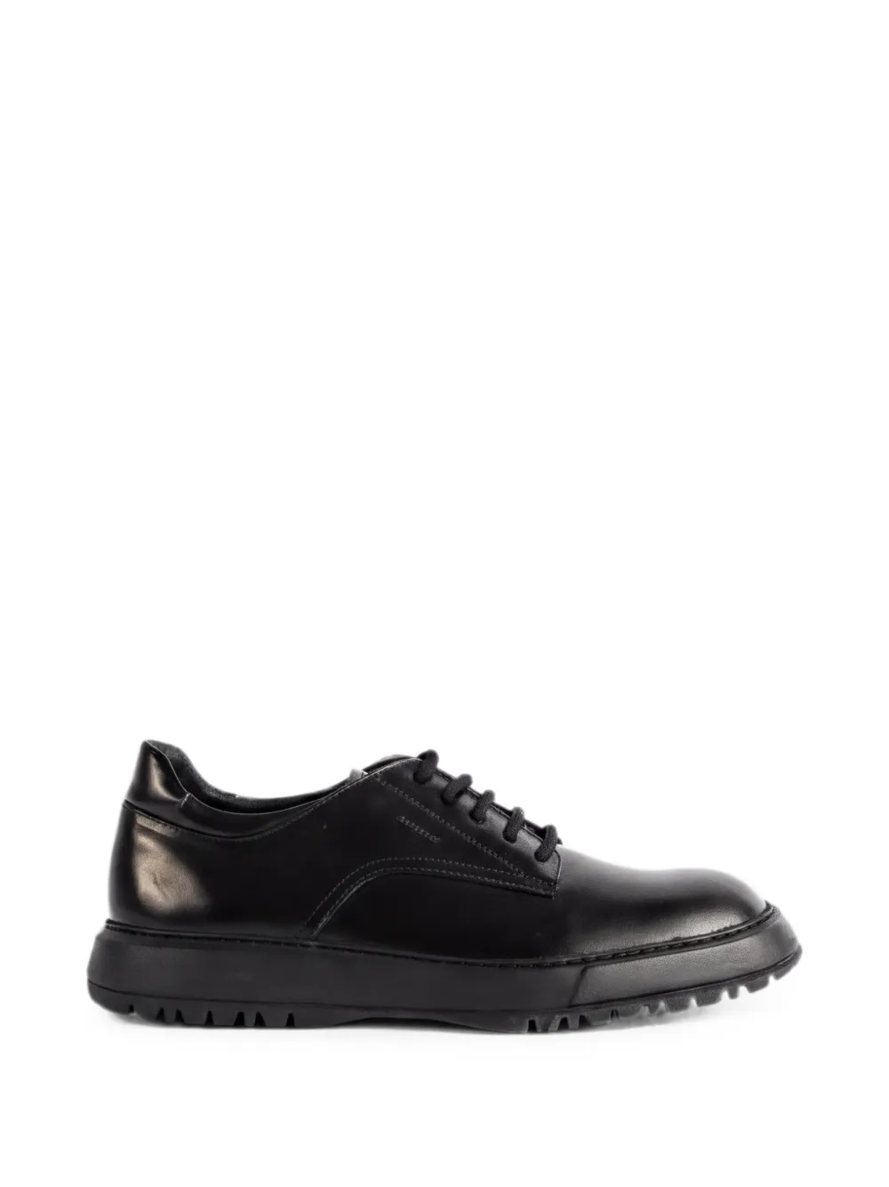 REFERENC leather derby shoes Zwart