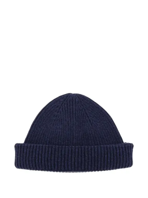 AMARANTO  ribbed-knit beanie hat