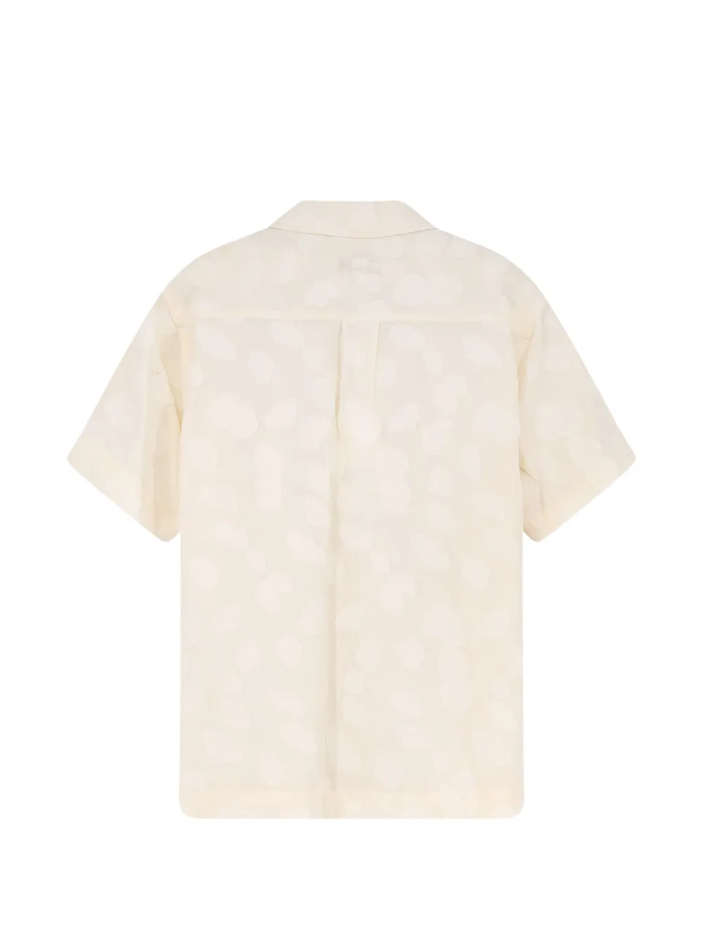 DUNST Blouse met jacquard borduurwerk Beige
