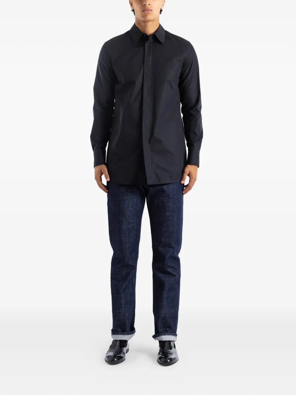 Jil Sander long-sleeve shirt - Black