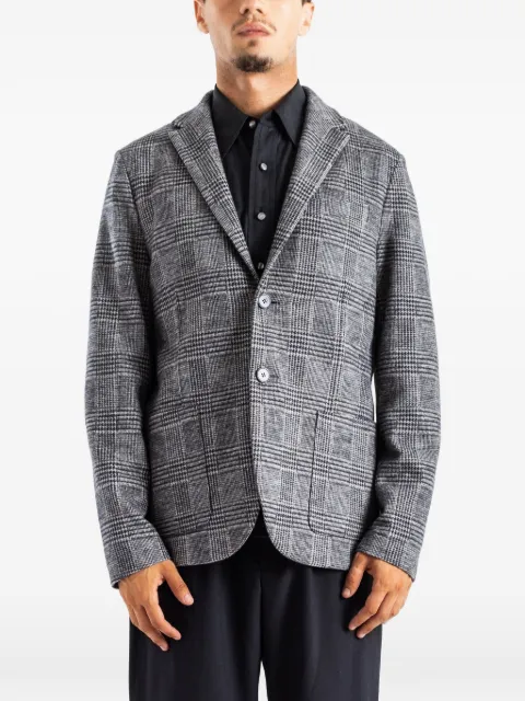 Harris Wharf London Prince of Wales check single-breasted blazer
