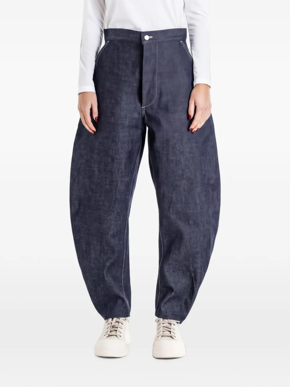 TUKI Type 4 contrast-stitch jeans - Blu