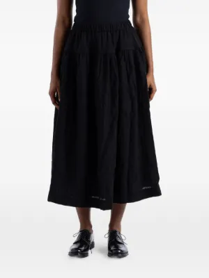 Black Comme Des Garçons プリーツ スカート | ブラック | FARFETCH JP