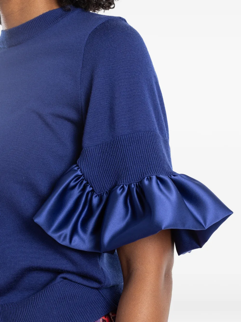 Noir Kei Ninomiya Trui met ruches Blauw