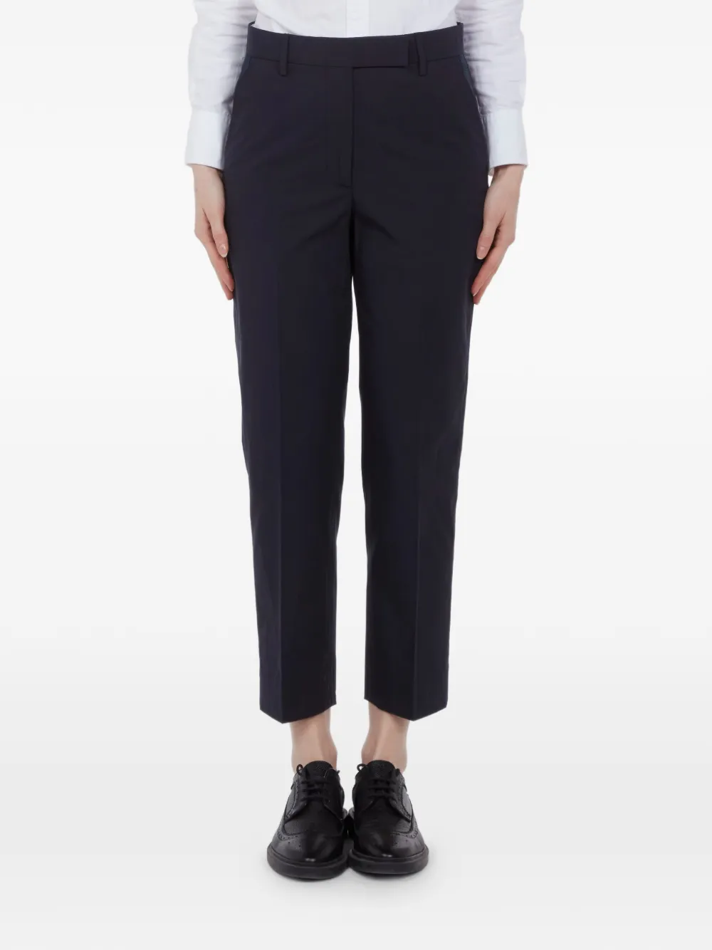 Thom Browne pressed-crease trousers - Blu