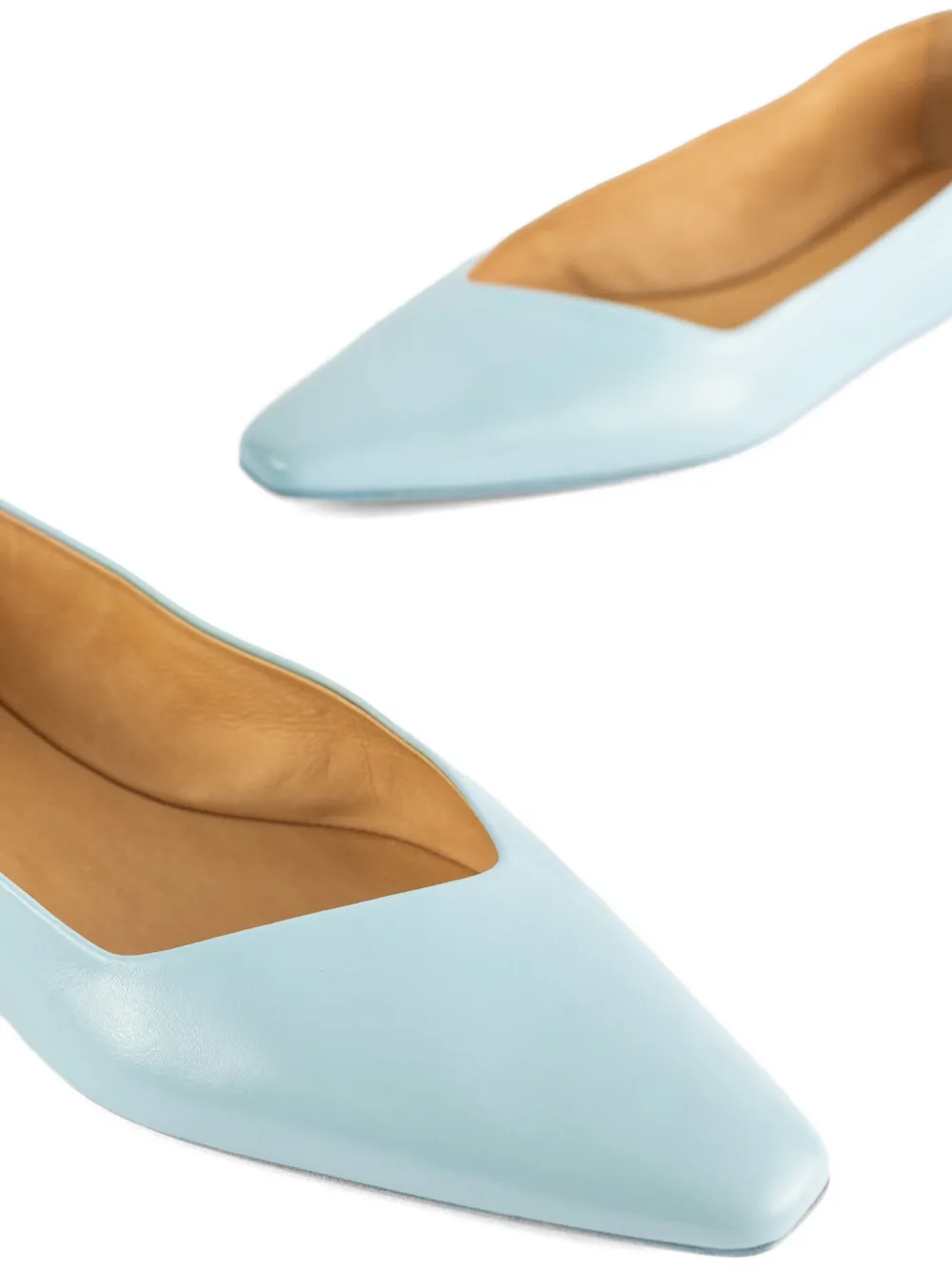 Marsèll Cazzuola pointed-toe ballet flats Blauw