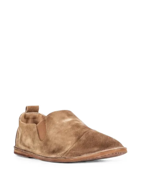 Marsèll strasacco hazelnut calf suede slip-on shoes
