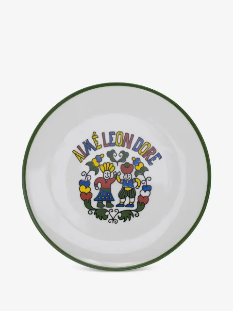 Aimé Leon Dore Village Friends graphic-print plate