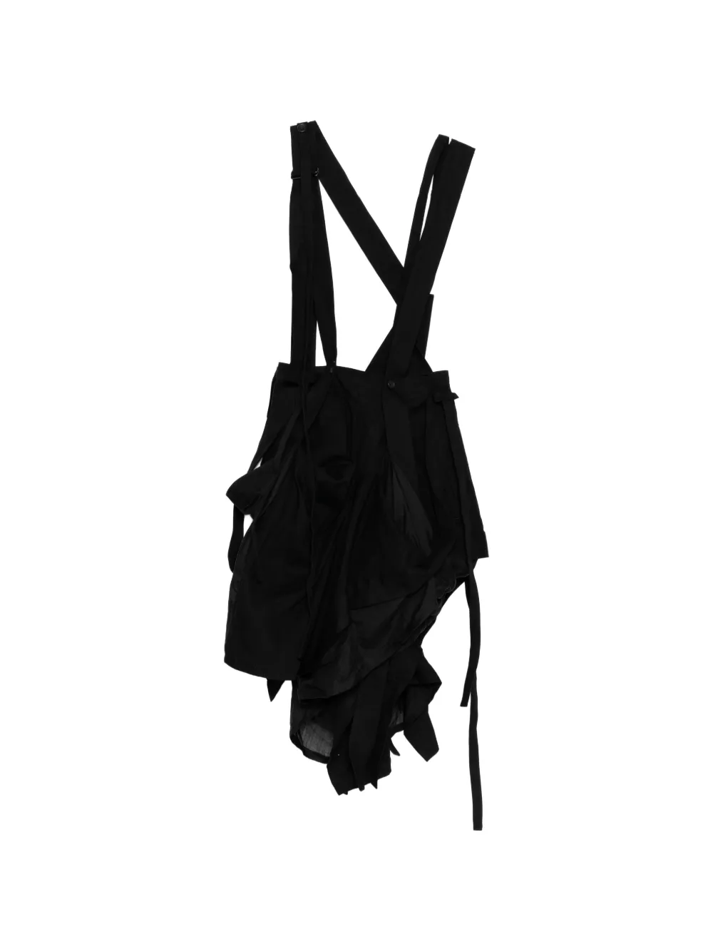 Yohji Yamamoto Gonna con design patchwork - Nero