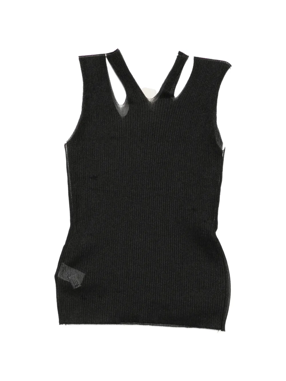 Yohji Yamamoto Maglione a coste - Nero