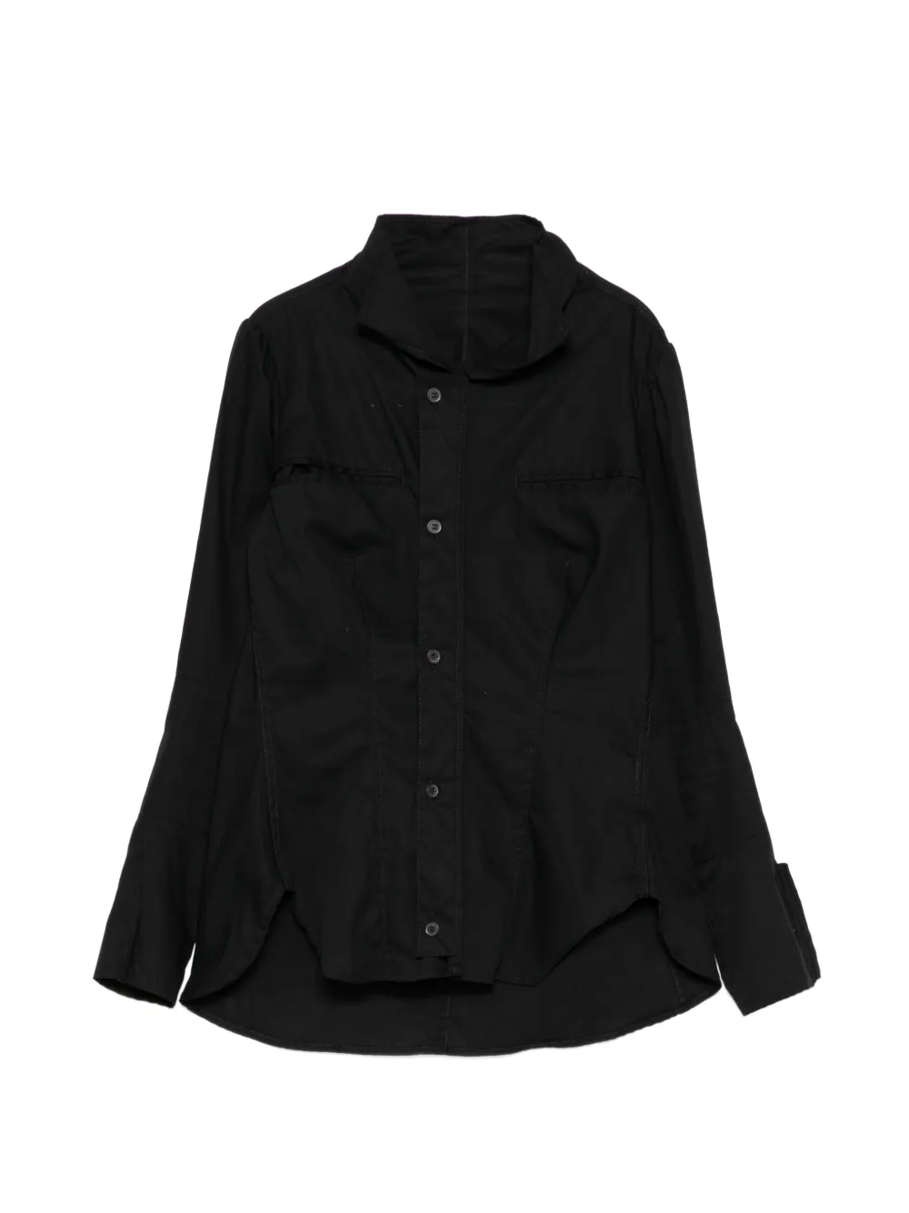 Yohji Yamamoto Giacca a collo alto - Nero