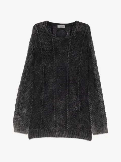 Yohji Yamamoto Alan cable-knit sweater