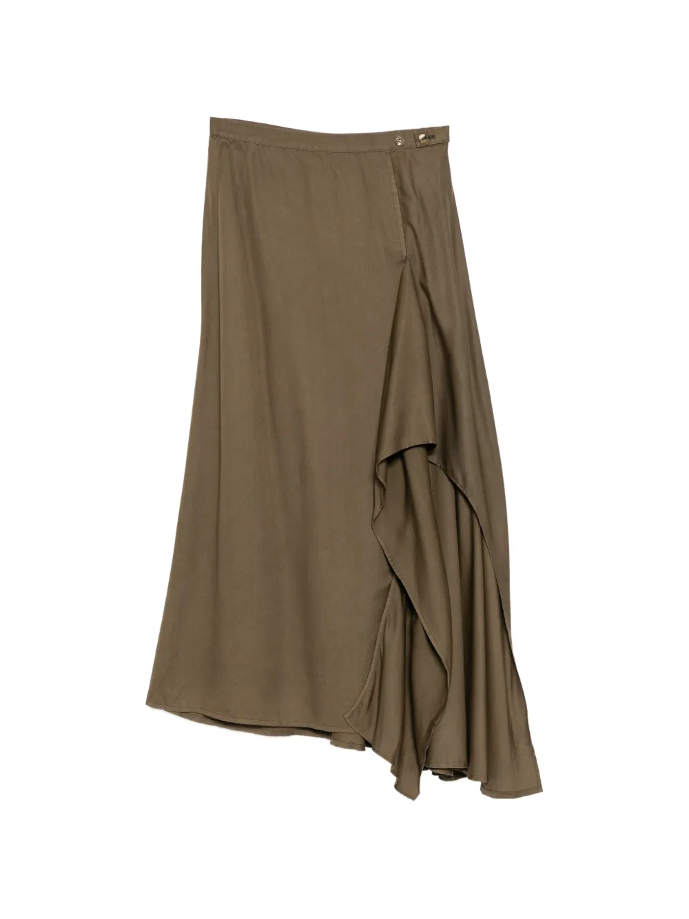 Yohji Yamamoto Asymmetrische rok met geverfde zak Groen