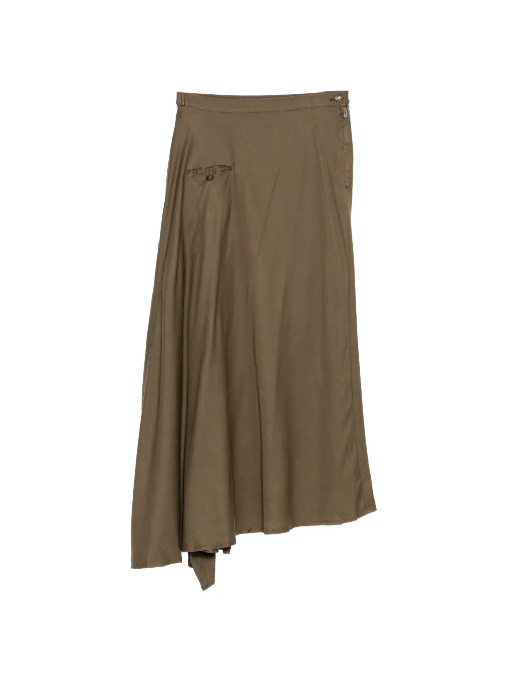 Yohji Yamamoto Gonna asimmetrica - Verde