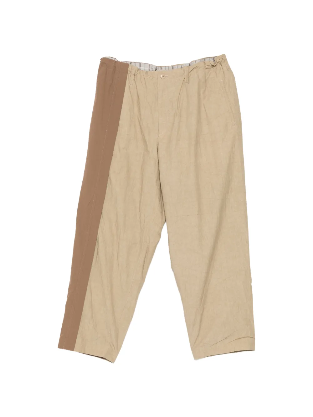 Yohji Yamamoto color-patch trousers - Toni neutri