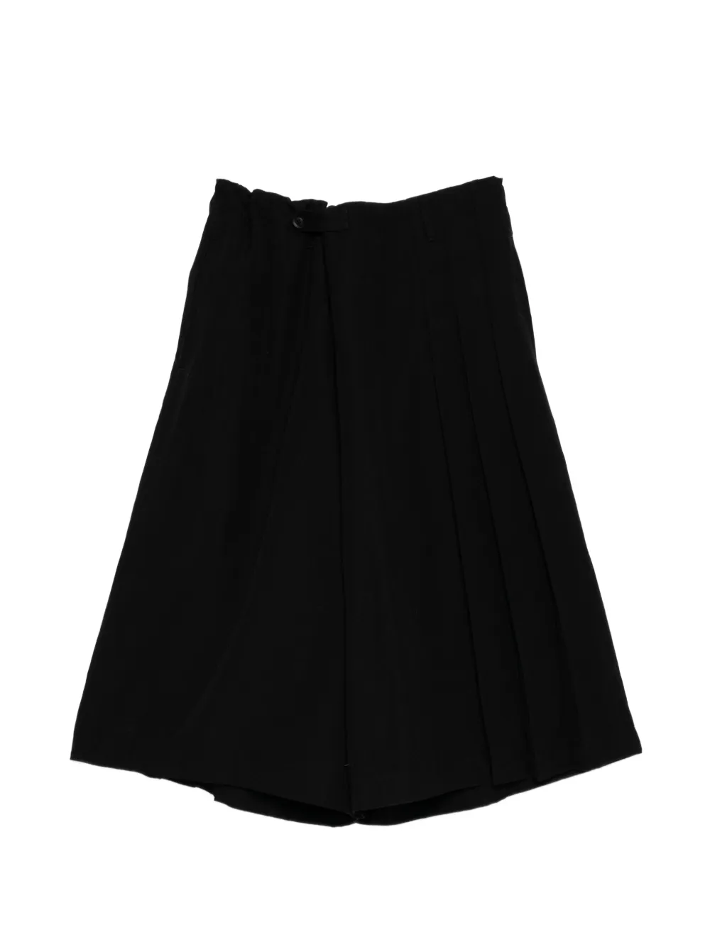 Yohji Yamamoto gabardine skorts - Nero