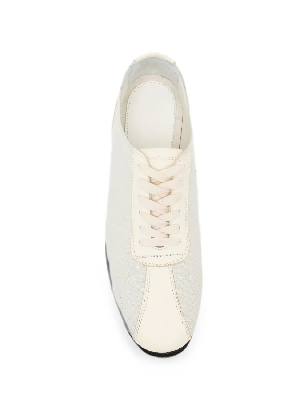 Yohji Yamamoto low-cut lace-up sneakers Beige