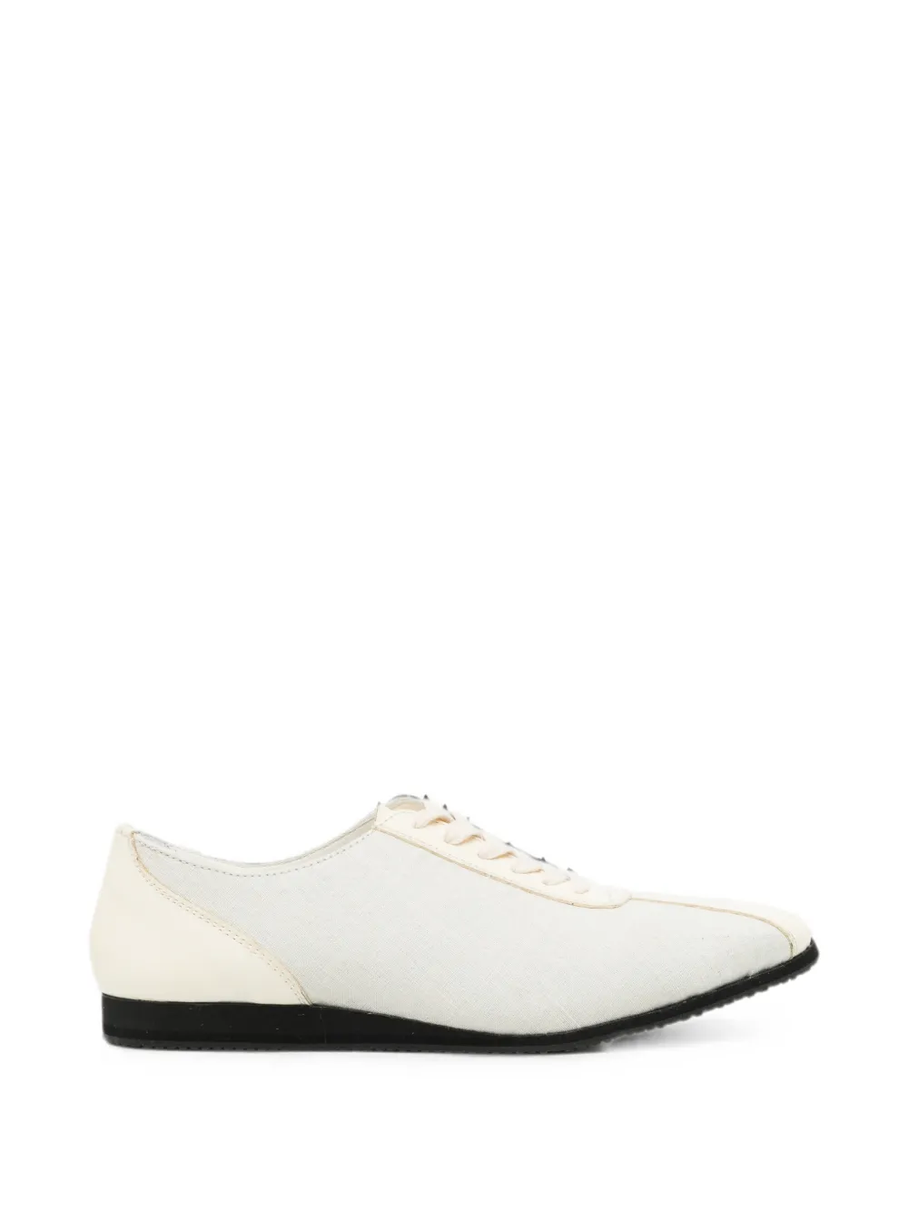 Yohji Yamamoto low-cut lace-up sneakers Beige