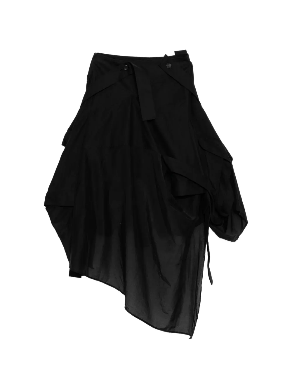 Yohji Yamamoto Gonna asimmetrica - Nero
