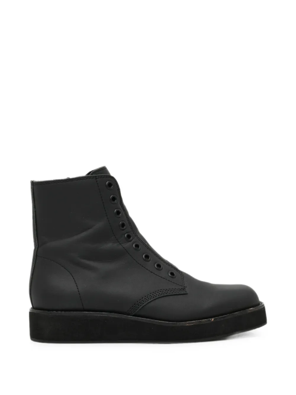 Yohji Yamamoto Stivali con zip - Nero
