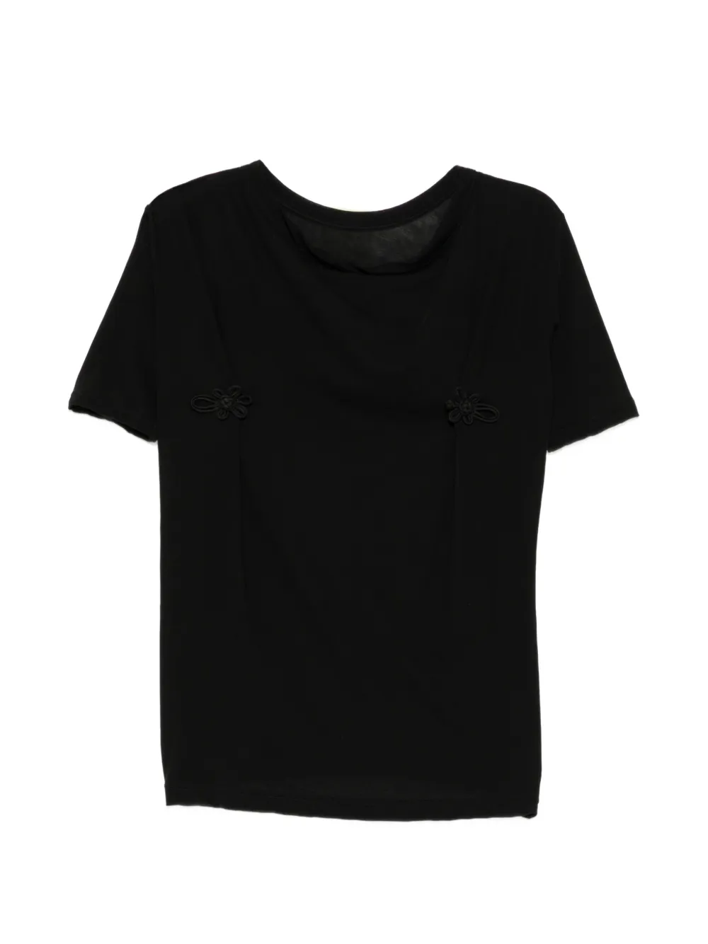 Yohji Yamamoto T-shirt plissettata - Nero