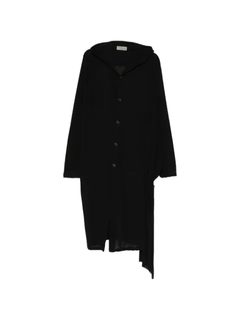 Yohji Yamamoto side-string hooded coat