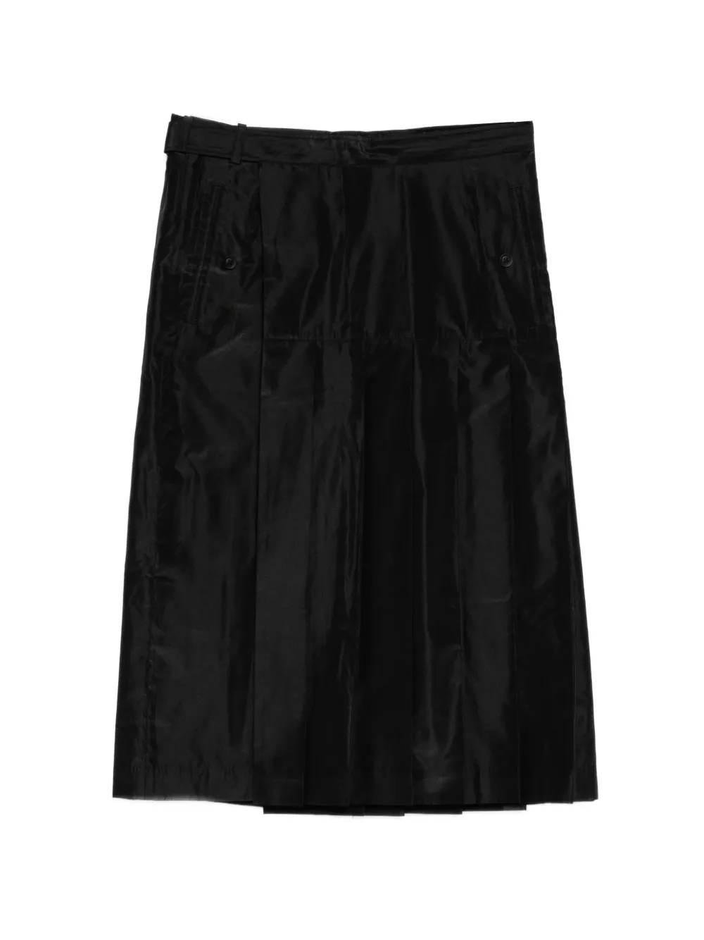 Yohji Yamamoto S/Pe pleated skirt - Nero