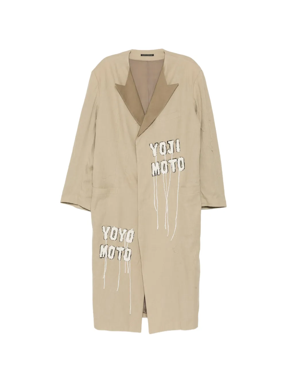 Yohji Yamamoto Cappotto monopetto - Toni neutri