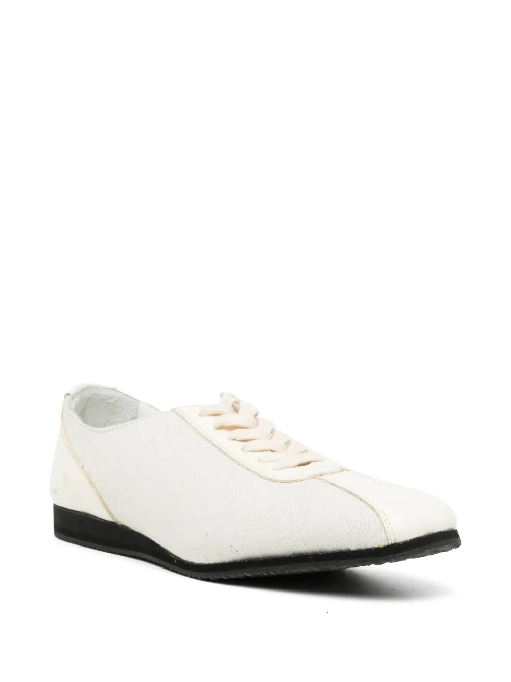 Yohji Yamamoto Asymmetrische derby schoenen Beige
