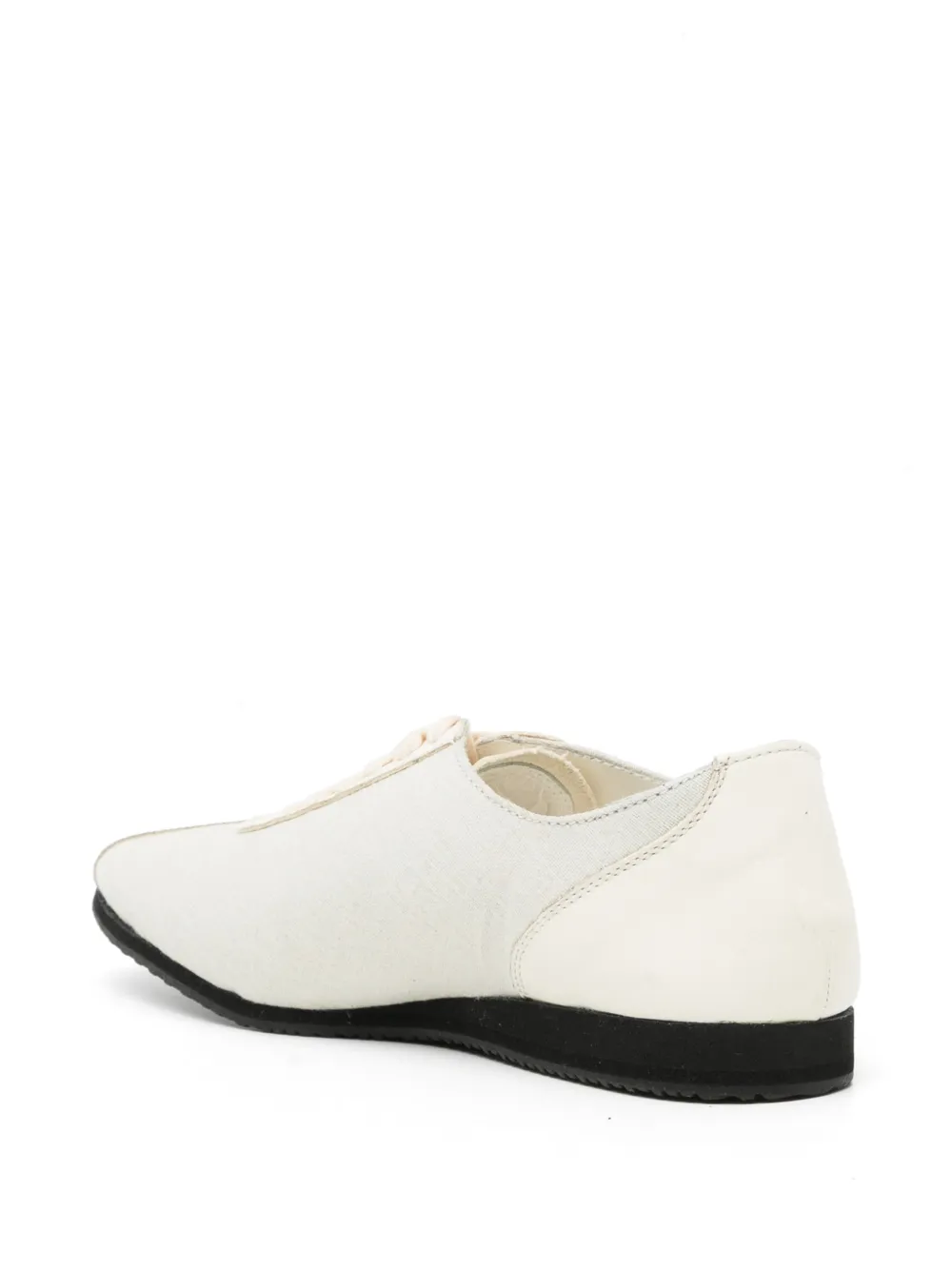 Yohji Yamamoto Asymmetrische derby schoenen Beige