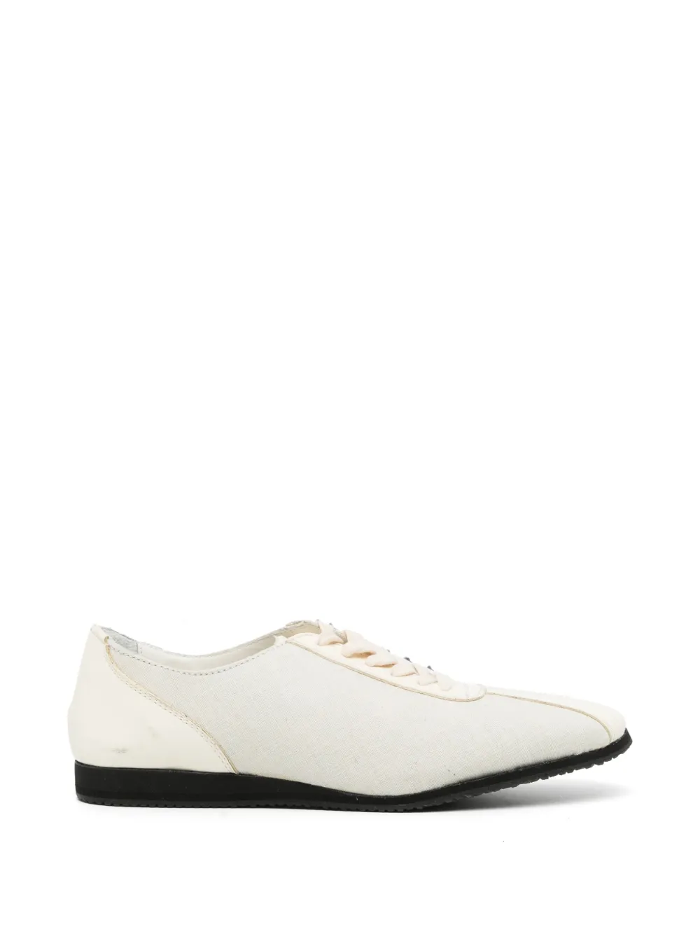 Yohji Yamamoto Asymmetrische derby schoenen Beige
