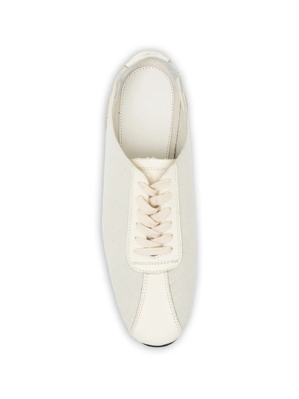 Yohji Yamamoto Asymmetrische derby schoenen Beige