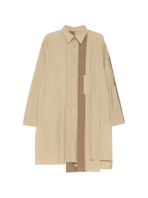Yohji Yamamoto panelled asymmetric shirt