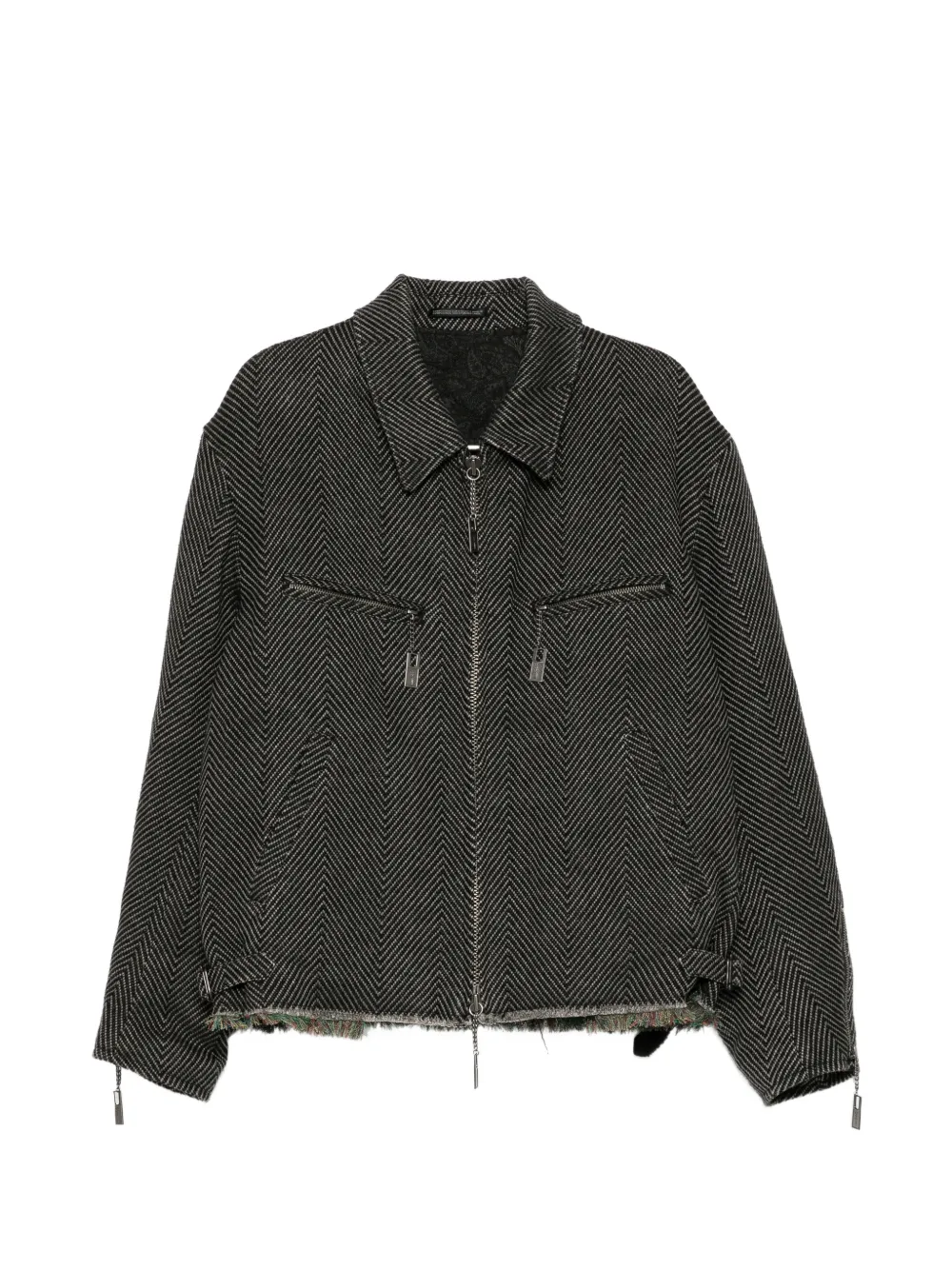 Yohji Yamamoto hem-fringe jacket - Grigio