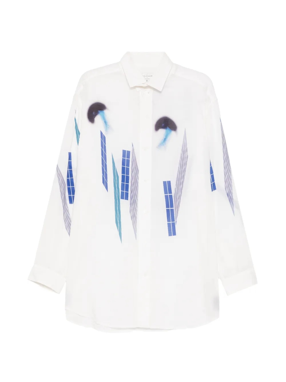 Yohji Yamamoto motif-print shirt - Bianco