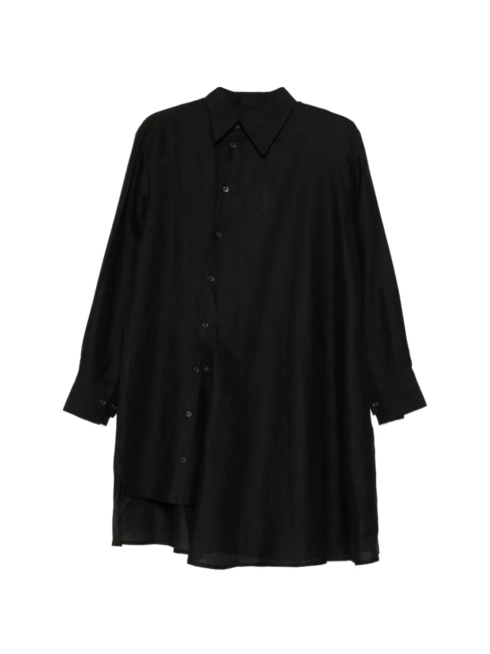 Yohji Yamamoto Regulation layered-front shirt - Black