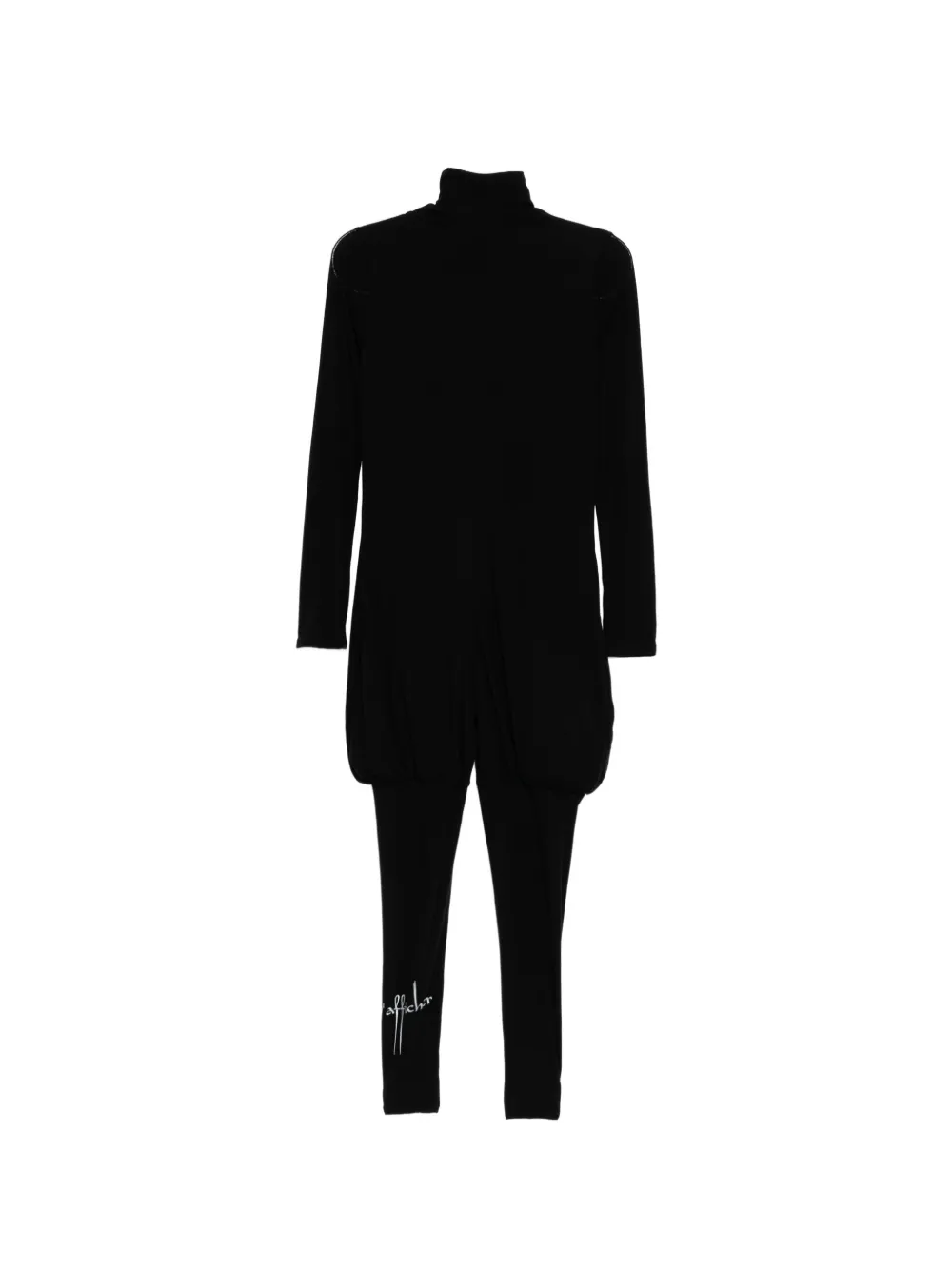 Yohji Yamamoto Jumpsuit met borduurwerk Zwart