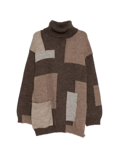 Yohji Yamamoto patchwork sweater