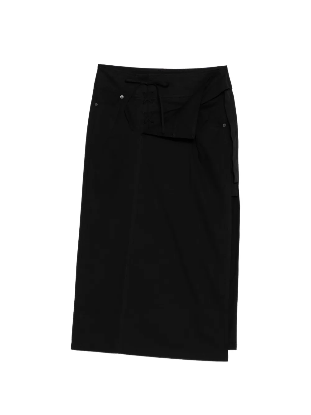 Yohji Yamamoto gonna con lacci - Nero